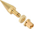 Socobeta 8 Pairs Copper Speaker Spike Set with Base Pad for Speaker Isolation Stand