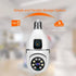 BISHKJOK 6MP Bulb 360 2-Way E27 Dual-Lens Light Security Camera, TUYA Indoor Pan/Tilt WiFi Cam with Auto Tracking