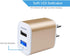 USB Power Adapter Wall Plug, Ailkin 2-Pack 5V/2.1A Fast Charging Cell Phone Cube Home/Travel Charger Block for Phone