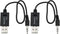Create idea 2Pcs USB Bluetooth to AUX Cable Receiver 3.5mm Adapter Compatible with Mini Cooper Gen 2 3 R56 R55 F56 F55