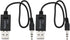 Create idea 2Pcs USB Bluetooth to AUX Cable Receiver 3.5mm Adapter Compatible with Mini Cooper Gen 2 3 R56 R55 F56 F55