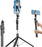 irianu Phone Tripod and Selfie Stick, Extendable Cell Phone Tripod with Wireless Remote,