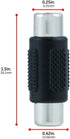 GE 2-Pack RCA Coupler Adapter - Female-to-Female Audio Video Connectors, Composite Component Extender