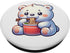 Cute Kawaii Polar Bear Eating Ramen Noodles PopSockets Standard PopGrip