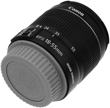 Fotodiox Designer Lens Rear Cap (Gray) Compatible with Canon EOS EF and EF-S Lenses