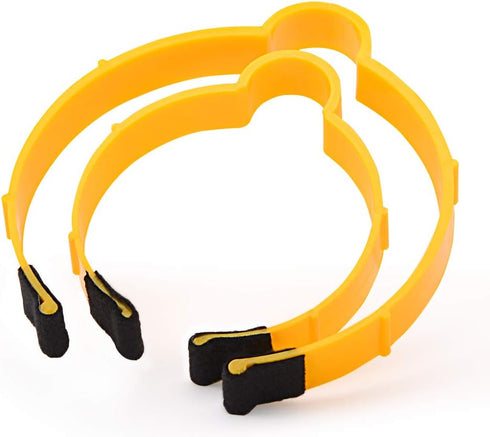 Film Vinyl Wrap Rolls Holder, Plastic Hoop Ring Clamp with Quick Release Handle, Pack of 4 with 2 Sizes
