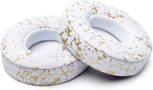 WC Extra Thick Replacement Earpads for Beats Solo 2 & 3 by Wicked Cushions - Gold Marble