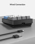 Kisnt KN17 17 Wired Mechanical Number Pad- Keys Hot Swappable Numpad with White Backlight& PBT Keycaps for Laptop PC