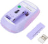 Sanpyl 2.4GHz Keyboard Mouse Combo, Cute Retro 68 Round Keycaps Keyboard, 3 DPI Mouse, USB Receiver Compatible