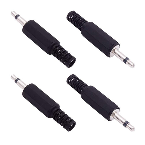 Fancasee 4 Pack 3.5mm Replacement Repair Plug Jack, 1/8" 3.5mm Solder Type DIY Audio Cable Connector