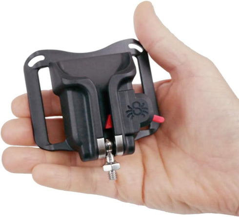 Spider Holster BlackWidow Camera Holster + Pin, Self Locking Holster for Lightweight Camera Carrying from Any Belt