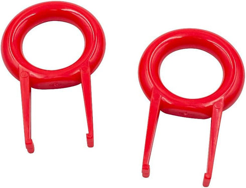Granvela Pack 2 Keycap and Key Remover Red Plastic Keycap and Key Puller for Mechanical Keyboard