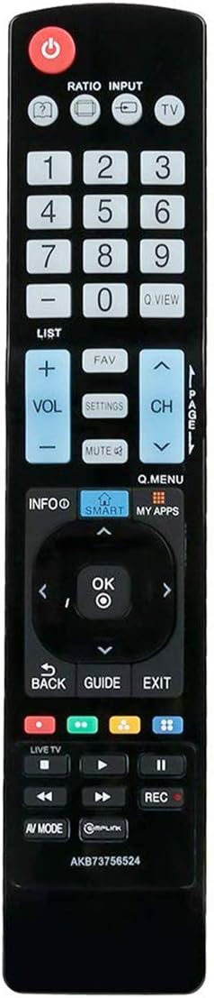 New AKB73756524 Remote Control for LG TV Models 32LN5700, 32LN570B, 39LN5700, 42LN5700, 47LN5700, 55LN5700, 60LN5700