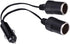 Dual Double Socket 12v Car Cigarette Lighter Adapter, Car Cigarette Lighter Splitter 12v 24v Charger Plug Male to 2-Way