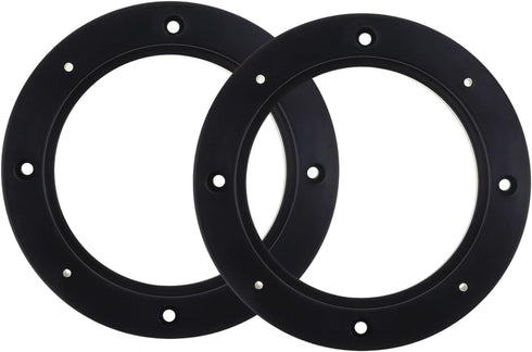 2PCS Black Plastic Speaker Spacer Adaptor Ring, 4inch Dia Mounting Bracket for Cars, Boats, Trucks, and More