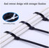 Generic 100 11 pieces of nylon zip ties, double-sided toothed, with a tensile strength of pounds, adjustable