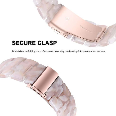 Resin Watch Bands Compatible with Donerton T50S Smart Watch Replacement Straps for Men Women Quick Release Watchbands Lightweight Wristband Bracelets