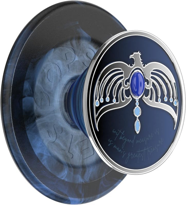 PopSockets Round Phone Grip Compatible with MagSafe, WB Harry Potter Dark Arts - Enamel Diadem, Adapter Ring Included,