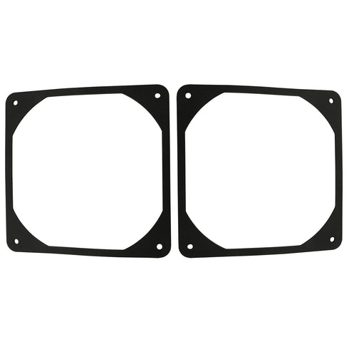 2pcs 120mm Black Antivibration Rubber Fan Gasket, 120 x 120 mm 12cm Shock Absorption Pad for Computer PC Case