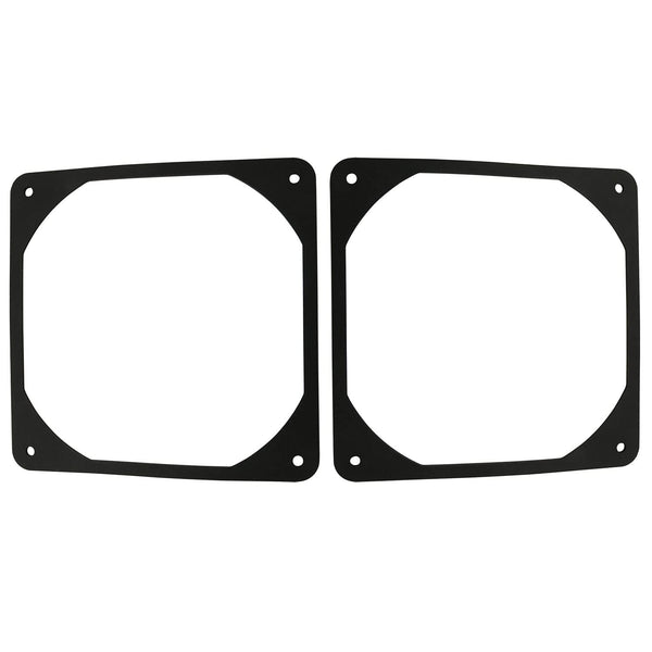 2pcs 120mm Black Antivibration Rubber Fan Gasket, 120 x 120 mm 12cm Shock Absorption Pad for Computer PC Case