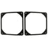 2pcs 120mm Black Antivibration Rubber Fan Gasket, 120 x 120 mm 12cm Shock Absorption Pad for Computer PC Case