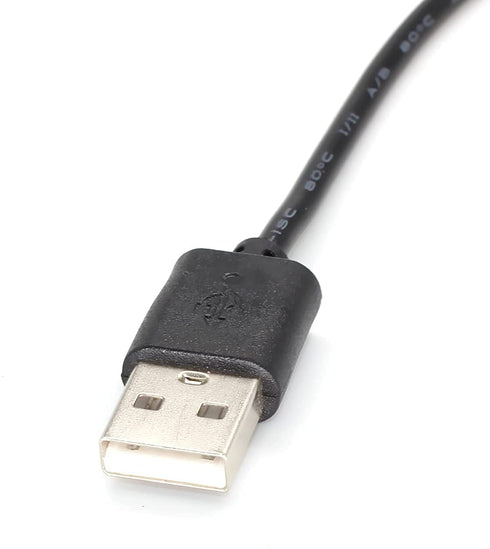 Pack of 2 Full Speed 12V Voltage Step-Up USB to 3-Pin and 4-Pin PC Fan Power Adapter Cable
