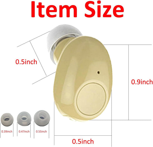 Single Bluetooth Earpiece, 10 Hrs Playtime Wireless Headphone, Mini Hands-Free Car Earphone for iOS Android