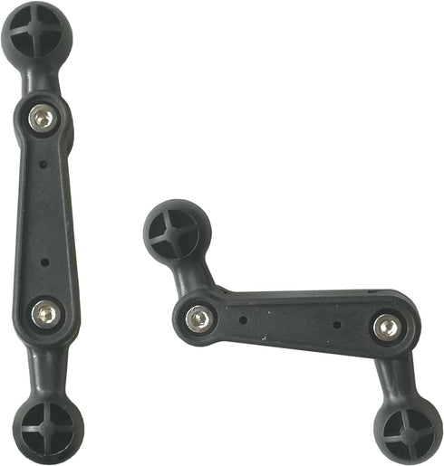 2 Pack 17mm Double Sided Ball Mount Arm 4'' Extension Rod Joint Connector Adapter for Garmin GPS Car Phone Holder