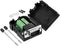 uxcell D-sub DB15 Breakout Board Connector with Case, 15 Pin 3 Row Male Port Solderless Terminal Block Adapter
