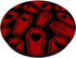 Valentine’s Day Spiderweb Heart Bat Coffin Pattern Goth Alt PopSockets Standard PopGrip