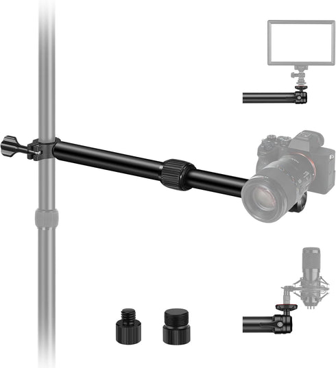 NEEWER DS001 Table Overhead Camera Mount Arm, 11.8-20 inches Telescopic Extension Arm for Table Stand with Ball Head