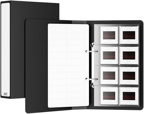 JJC 35mm Slide Storage Box Kit - Archival Safe Pull-Out Case Holds 96