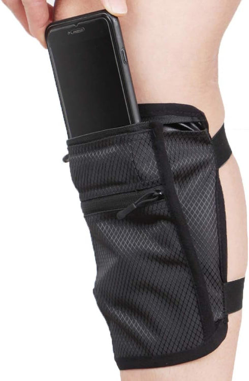 Cell Phone Calf/Leg Band Holster for Riders, Non-Slip Smartphone Holder with Adjustable Straps
