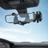 Satismoon Car Phone Holder, Multifunctional 360° Rotatable Rearview Mirror Phone Holder for Most Phones