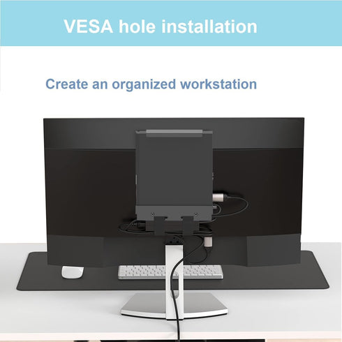 Mini PC Mount for Dell Micro, Wall, VESA, Under Desk Mount for Dell OptiPlex Micro Form Factor, Fits Various Models