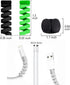 VIWIEU 36 2 PCS Cable Protectors for iPhone iPad Charger End Cord Savers with Desk Cable Clips, Spiral USB Wire