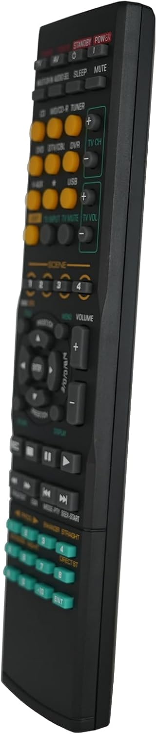 Replacement Remote Control for Yamaha AV Receiver, Fit for HTR-6230 RX-V365 RAV312 RAV311