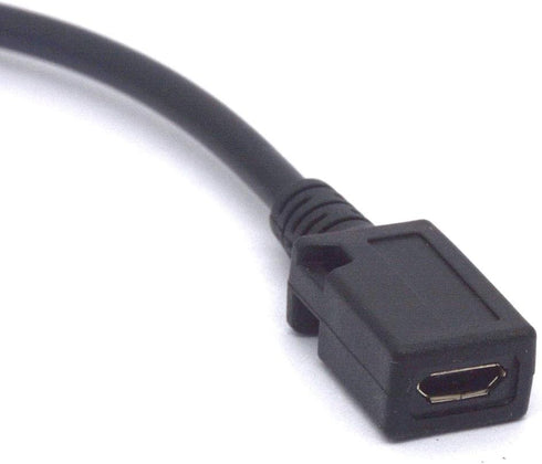 U Shaped Type C to Micro USB Cable, 180 Degree Angle USB-C Male to Micro USB Female Adapter for Charge and Sync (25cm)