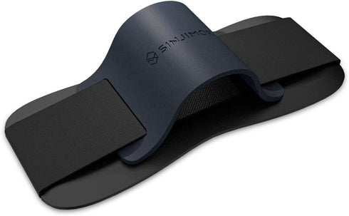 Sinjimoru Sinji Grip Silicone Mobile Phone Grip with Stand, Secure iPhone Holder Strap for All Smartphones - Midnight
