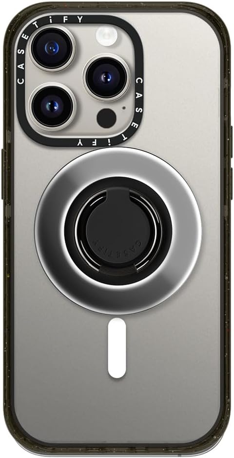 CASETiFY Snappy Ring Holder, Compatible with MagSafe - Silver Mirror