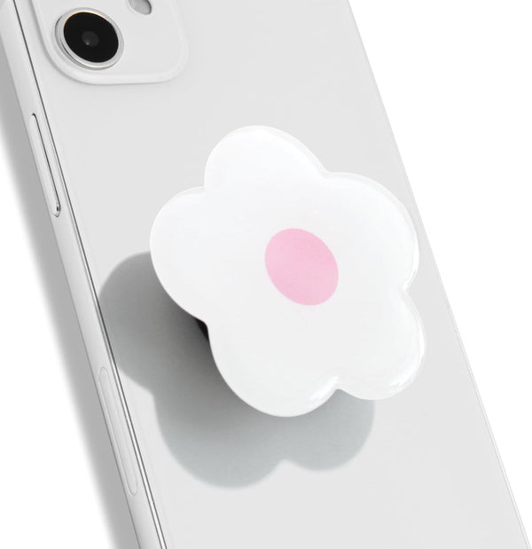 On The Grip OnTheGrip Cute Solid Color Daisy Flower Design Collapsible Mobile Phone Grip Stand