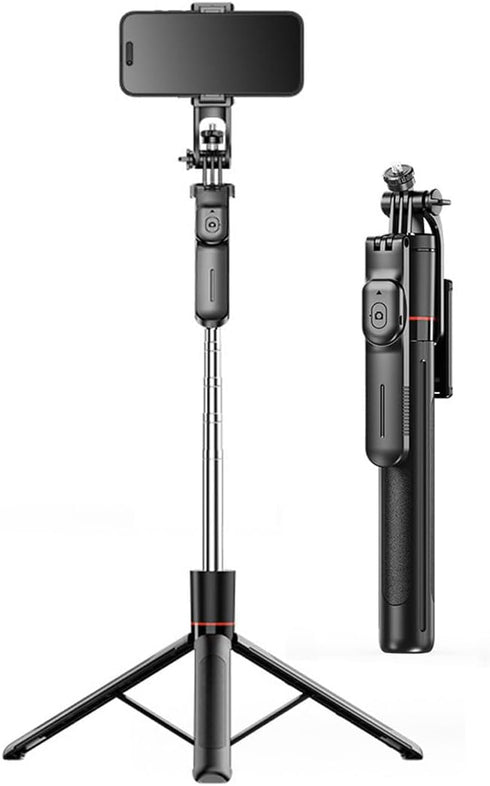 Tengsun 67" Phone Tripod & Selfie Stick Travel Tripod for iPhone Selfies, with