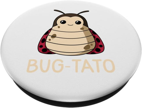 Bug-Tato Funny Bug Insect Entomology Potato Pun Lover PopSockets Standard PopGrip