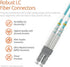 LC to LC Fiber Patch Cable Multimode Duplex - 1m (3.28ft) - 50/125um OM3 10G LSZH (5 Pack) - Beyondtech PureOptics
