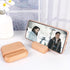 LUCENTIS 2 8 8 cm, Wood Phone Stand, x x Wooden Phone Holder (Black Walnut Square Double Slot)