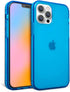 FELONY CASE iPhone 13 Pro Max Neon Blue Clear Protective Case, TPU and Polycarbonate Shock-Absorbing Cover