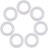 120Pcs Clear Rubber O-Ring Switch Dampeners for Cherry MX Key Switch Keyboards