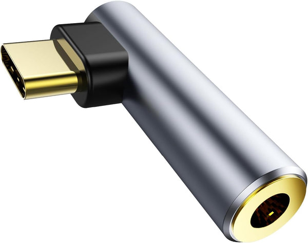 USB C to 3.5mm Audio Adapter, USB Type C to 3.5mm Female Headphone Jack Dongle Aux Adapter DAC Stereo HiFi Right Angle