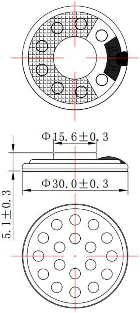 Sleep Ultra Thin Pillow Speakers Replacement Headband Speakers with 30mm Diameter (3.5mm Interface)