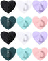12PCS Cell Phone Finger Ring, Phone Clasps Hooks, Phone Finger Grip Heart Shaped Cell Phone Ring Holder, Adhesive Metal